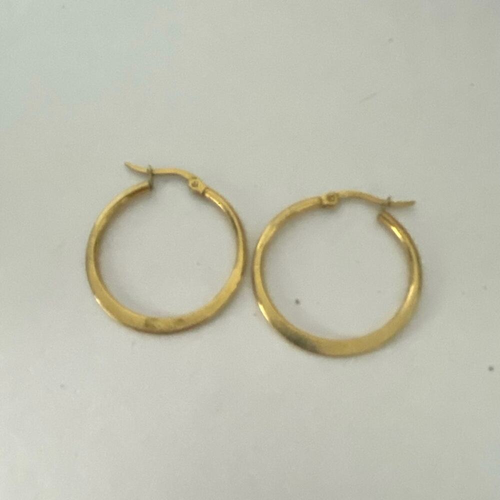 flat hoop earrings